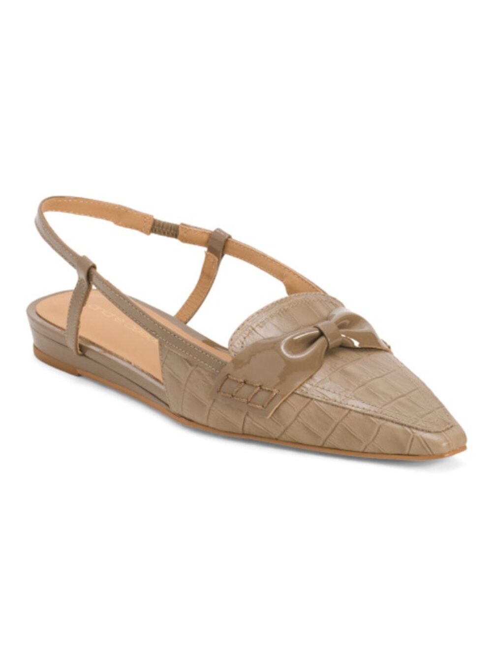 ANDRE ASSOUS Made In Brazil Leather Blake Flats